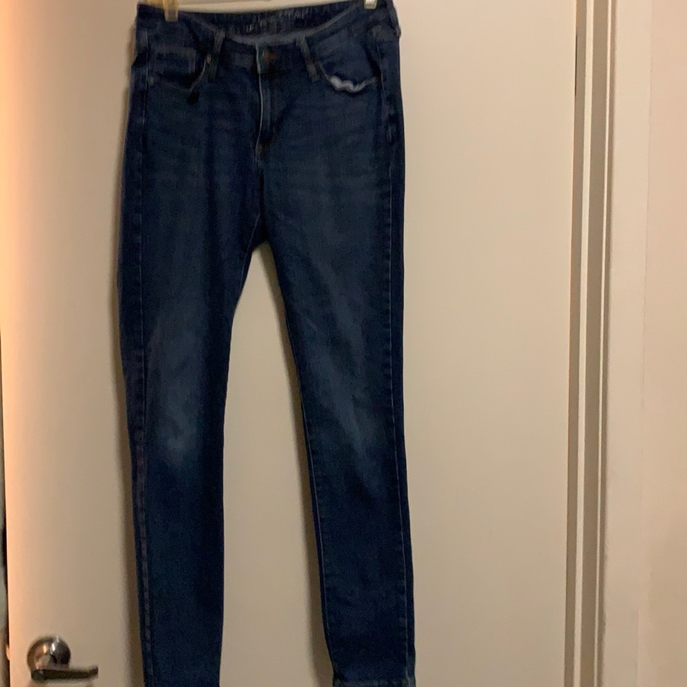 Dark blue jeans